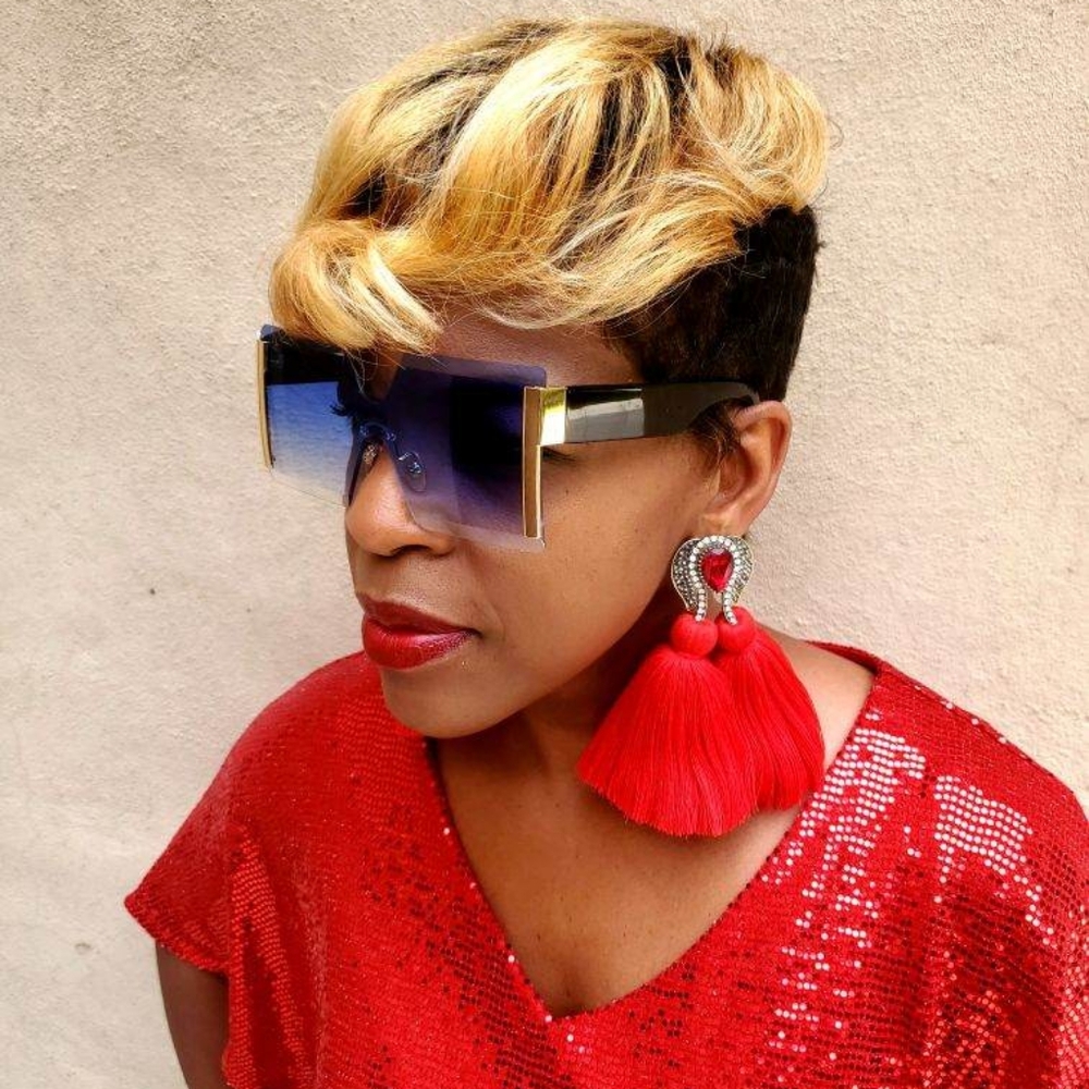 Blue sunglasses